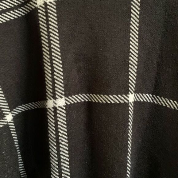 Eloquii womens plus Mock Neck Windowpane Plaid Sweater - Picture 3 of 10